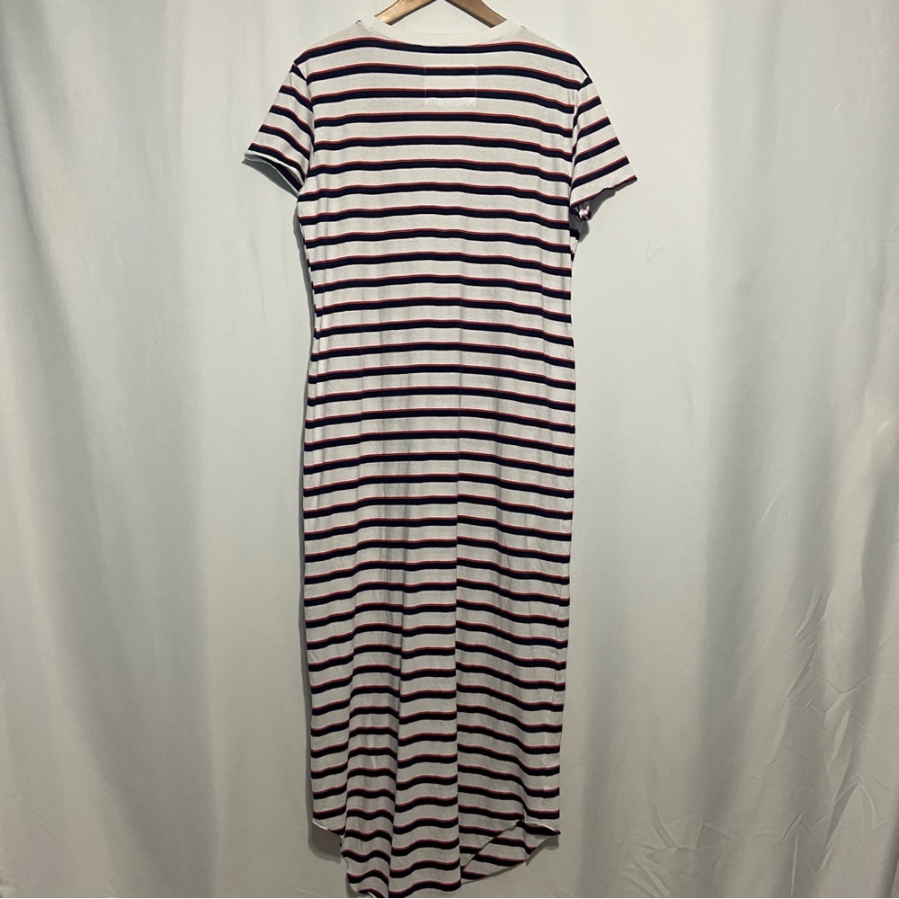 Frank & Eileen Harper Perfect Tee Red White and Blue Striped Maxi Dress size XL - Picture 3 of 5